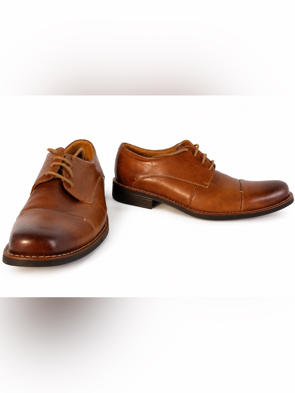 Sandro Moscoloni Tan Leather Oxfords